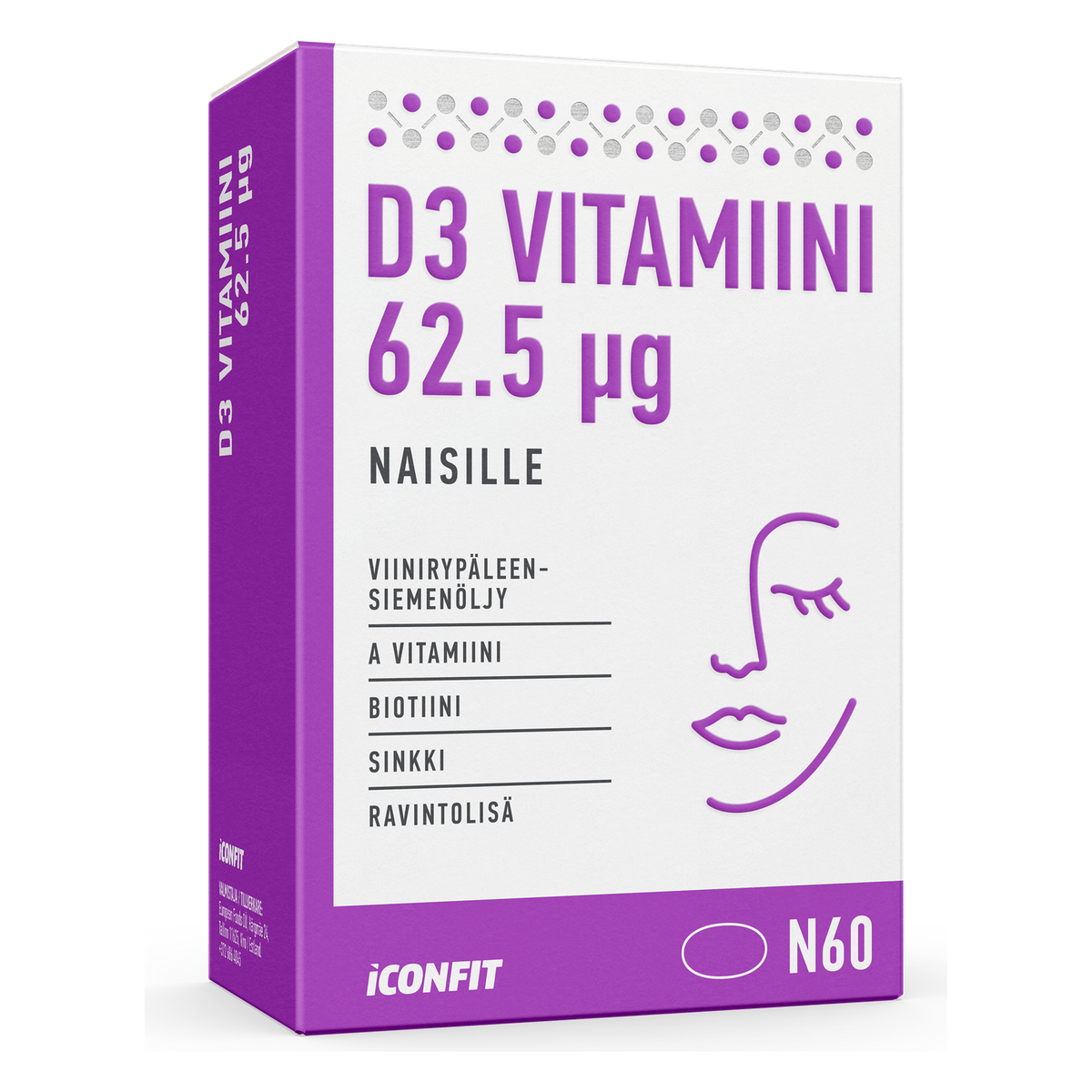 ICONFIT Witamina D3 dla kobiet 2500 IU (60 kapsułek)