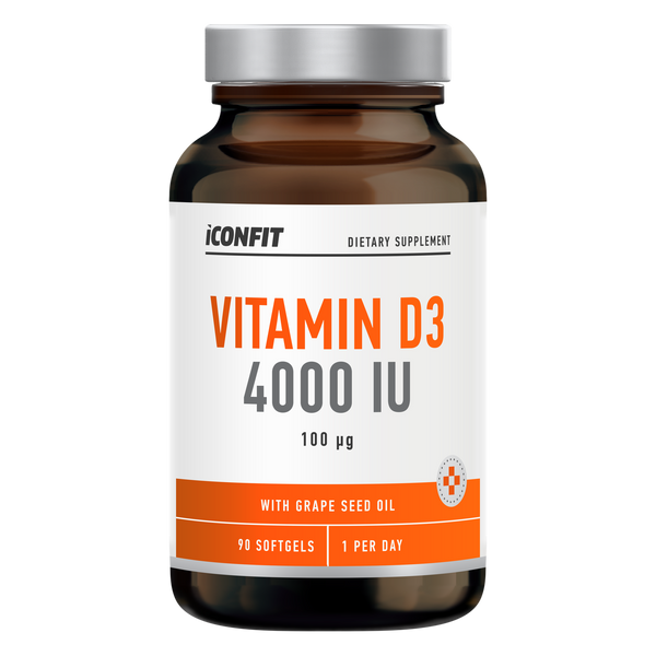 ICONFIT Witamina D3 4000 IU (100 µg, 90 kapsułek)