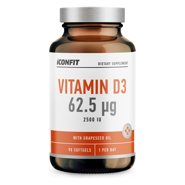ICONFIT Witamina D3 2500 IU (62.5 µg, 90 kapsułek)