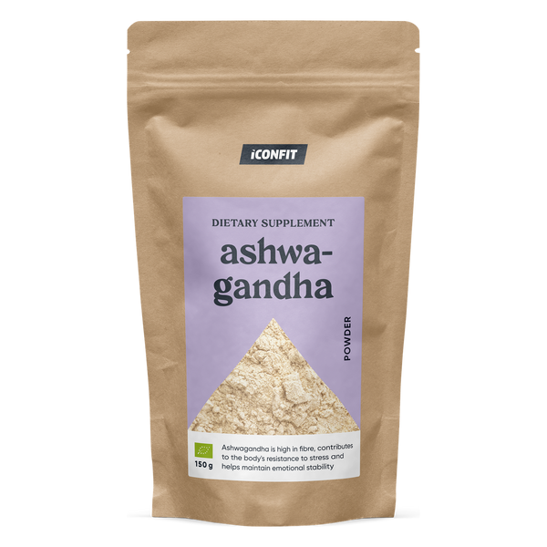 ICONFIT Organiczny proszek z ashwagandhy (150 g)